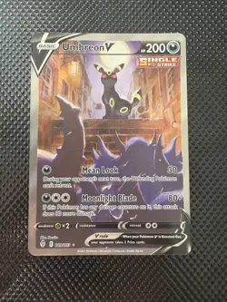 Umbreon V MINT Alternate Art Evolving Skies 189/203 Alt Pokemon Card FA 2021 - Image 1