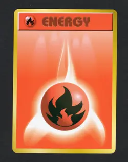 1996 Pokemon Card Japanese Basic (Base Set) Fire Energy Old Back LP - Image 1