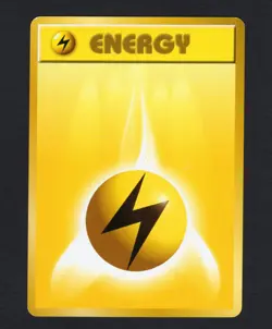 1996 Pokemon Card Japanese Basic (Base Set) Lightning Energy Old Back LP - Image 1