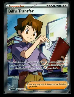 Pokemon Card TCG - Bill's Transfer 194/165 Ultra Rare Full Art Trainer SV 151 NM - Image 1