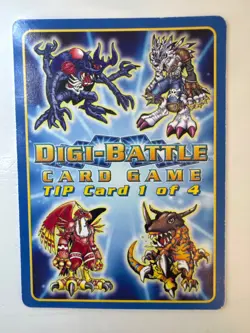 Tip Card 1 of 4 | Digimon Taco Bell Promo | Digi-Battle Card Game | Bandai 2000 - Image 2