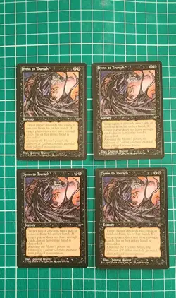 Magic the Gathering (MTG) - 4x Hymn to Tourach - Fallen Empires (Black) (Swamp) - Image 1