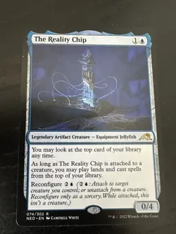 MTG The Reality Chip R Kamigawa: Neon Dynasty 74 NM Magic The Gathering - Image 1