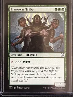 MTG Magic the Gathering Llanowar Tribe #66 Commander: Kaldheim - Image 1