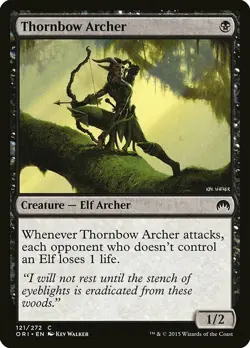 X4 Thornbow Archer Magic Origins LP/NM MTG Magic DNA GAMES - Image 1