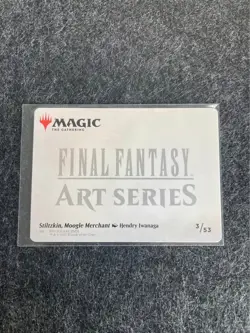 Stiltzkin, Moogle Merchant (Art Series) #3/53 Final Fantasy MTG Gold Stamp - Image 2