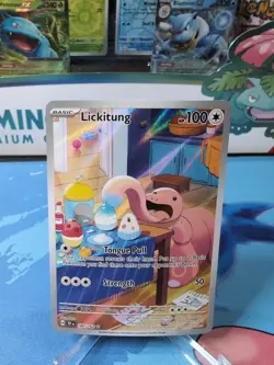 Lickitung - 180/162 - Pokemon Temporal Forces Illustration Rare Card NM - Image 1