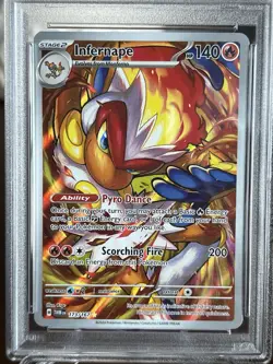 Infernape 173/167 Twilight Masquerade Illustration PSA 9 Pokemon TCG - Image 2