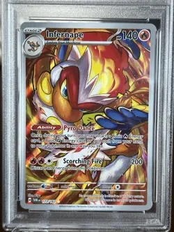 Infernape 173/167 Twilight Masquerade Illustration PSA 9 Pokemon TCG - Image 3
