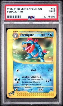 Pokemon Feraligatr #46 Non Holo Rare PSA 9 2002 Expedition E-Reader Graded - Image 1
