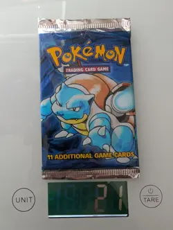 Pokemon BASE SET BOOSTER PACK - 21/22g - FACTORY SEALED - BLASTOISE - Image 3