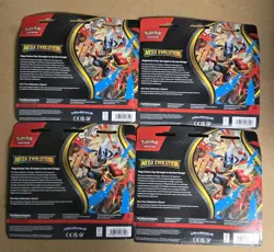 LOT OF 4 Pokemon Mega Evolution 3 Pack Blister Psyduck Same Day Shipping - Image 2