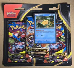 LOT OF 4 Pokemon Mega Evolution 3 Pack Blister Psyduck Same Day Shipping - Image 3