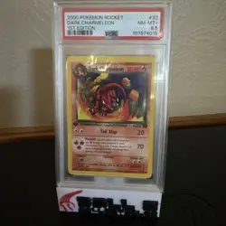 2000 Pokemon Rocket Dark Charmeleon 32/82 Team Rocket 1st Edition PSA 8.5 - Image 1