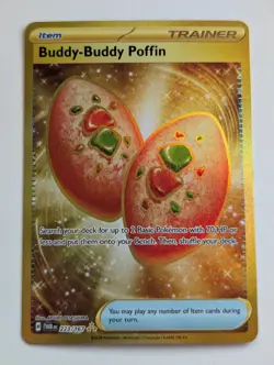 Buddy-Buddy Poffin 223/167 Pokemon Twilight Masquerade SV06 Gold Hyper Rare NM - Image 1
