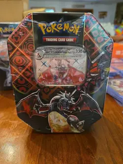 Pokemon Charizard EX Paldean Fates Tin Factory Sealed - Image 1