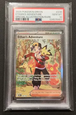 PSA Gem Mint 10 Ethan's Adventure #236 SIR Pokemon Destined Rivals - Image 1