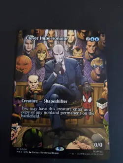 Clever Impersonator FULL ART NM/M MTG Spiderman Magic Card Marvel - Image 1