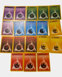 Pokemon Card Base Set # 1 Energy x 18 Card Lot 1999 VTG! LP - Image 3