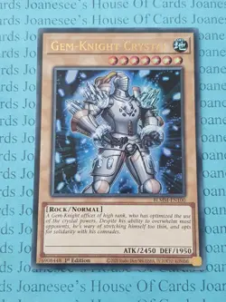 BLMM-EN100 Gem-Knight Crystal Ultra Rare Yu-Gi-Oh Card 1st Edition New - Image 1