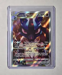 Pokemon TCG Lucario VSTAR Black Star Promo SWSH291 Holo Card NM/Mint Condition - Image 1