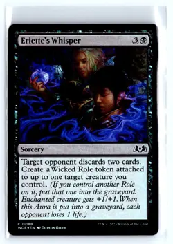 FOIL Eriette's Whisper Wilds of Eldraine - MTG Magic the Gathering Card - Image 1
