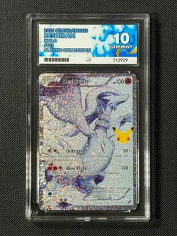 ACE 10 Reshiram 113/114 Holo Pokemon Card Celebrations Collection GEM MINT - Image 1