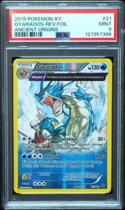 Gyarados 21/98 PSA 9 XY Ancient Origins Pokemon Card - Image 1