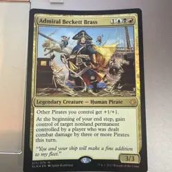 Admiral Beckett Brass Ixalan Card Magic the Gathering Foil - Image 1