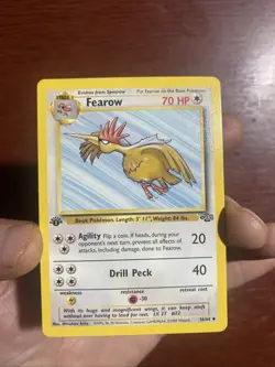 Vintage Fearow 36/64 Uncommon Jungle 1st Edition Non Holo Pokemon Card c566 - Image 1