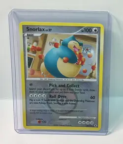 Snorlax 33/111 Rising Rivals Crosshatch Pokemon League Promo Card - Image 1
