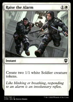 Raise the Alarm 041/361 Commander Legends MTG Magic the Gathering card - Image 1