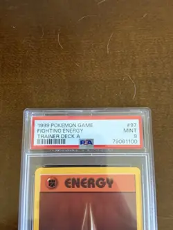 Pokemon Card Fighting Energy 97/102 Brocks Trainer Deck A PSA 9 MINT - Image 2