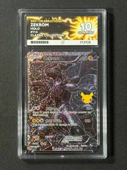 ACE 10 Zekrom 114/114 Holo Pokemon Card Celebrations Classic Collection GEM MINT - Image 1