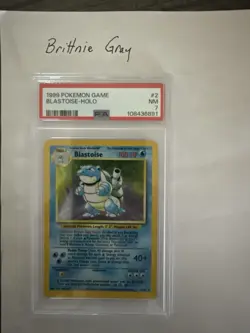 1999 Blastoise Holo 2/102 PSA 7 Graded Card Unlimited WOTC Base Set - Image 1