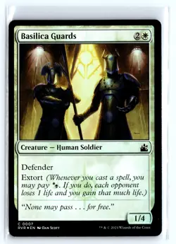 FOIL Basilica Guards Ravnica Remastered - MTG Magic the Gathering Card - Image 1