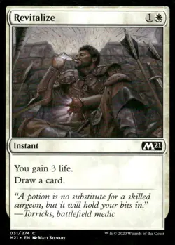 Revitalize 031/274 M21 MTG Magic the Gathering card - Image 1