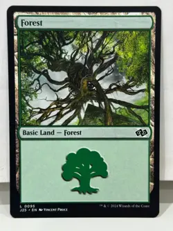 Magic The Gathering: Basic Land - Forest V.1, 2 and 3 Foundations Jumpstart: MTG - Image 1