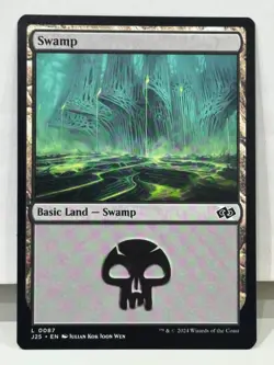 Magic The Gathering: Basic Land - Swamp V.1, 2 and 3 Foundations Jumpstart: MTG - Image 4