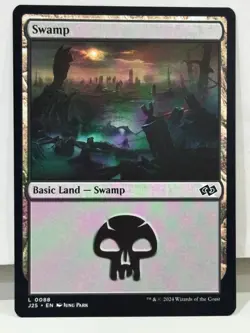Magic The Gathering: Basic Land - Swamp V.1, 2 and 3 Foundations Jumpstart: MTG - Image 5