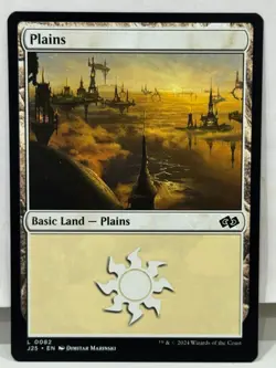Magic The Gathering: Basic Land - Plains V.1, 2 and 3 Foundations Jumpstart: MTG - Image 2