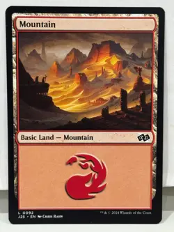 Magic The Gathering: Basic Land - Mountain V.1, 2 & 3 Foundations Jumpstart: MTG - Image 1