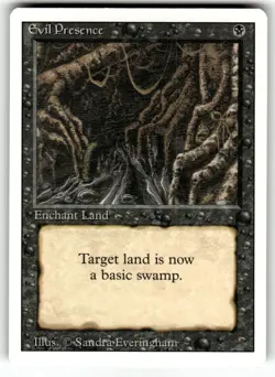 Evil Presence Revised Edition Regular MTG - Image 1