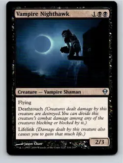 Magic the Gathering Vampire Nighthawk Zendikar MTG Free Shipping! - Image 1