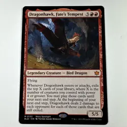 MTG - Dragonhawk, Fate's Tempest - #132 Mythic Regular Bloomburrow - Image 1