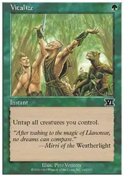 Vitalize - Medium Play MTG Classic 6th Edition - Image 1