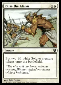 Raise the Alarm Duel Decks MTG Magic the Gathering card - Image 1