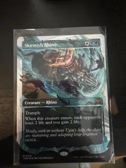 Skirmish Rhino (Showcase) (Halo Foil) #418 MTG Tarkir TDM NM X1 - Image 1