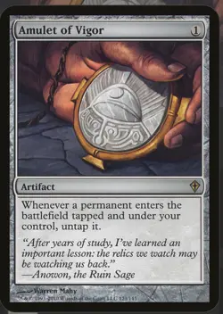 Amulet Of Vigor 121/145 Worldwake Magic The Gathering 2010 MTG NM NP - Image 1