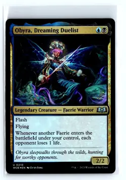 FOIL Obyra, Dreaming Duelist Wilds of Eldraine - MTG Magic the Gathering Card - Image 1
